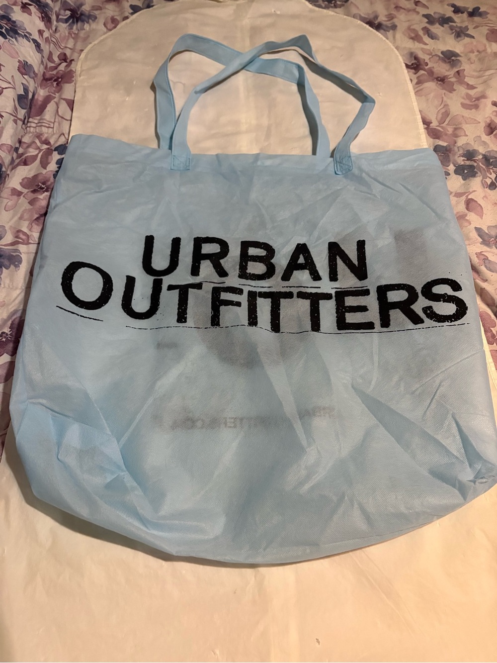 Urban Outfitters Light Blue Logo Tote Bag
